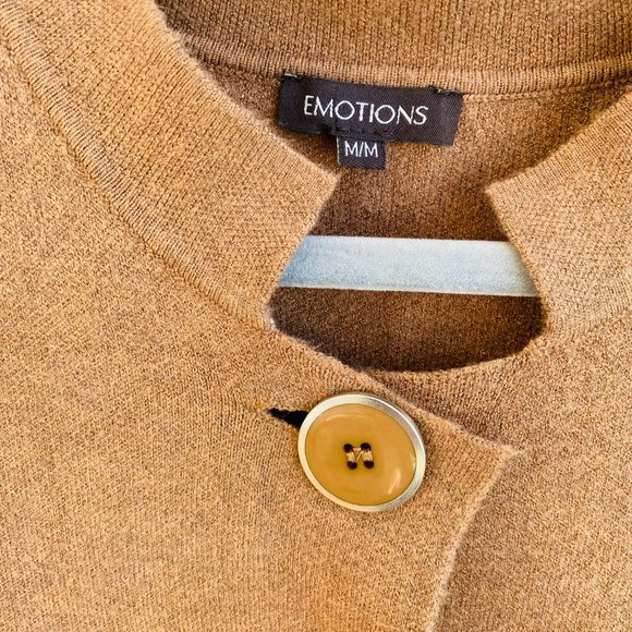 EMOTIONS_Long cardigan with front button - Picture 2 of 5